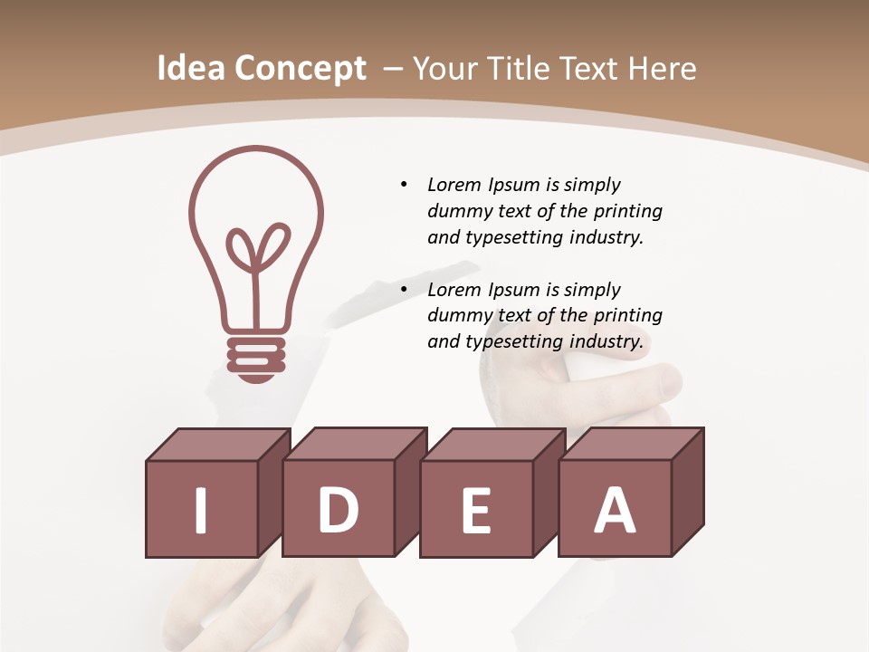 Sheet Background Hands PowerPoint Template