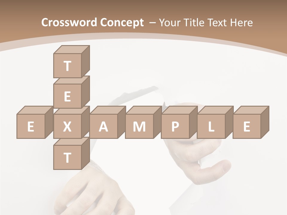 Sheet Background Hands PowerPoint Template