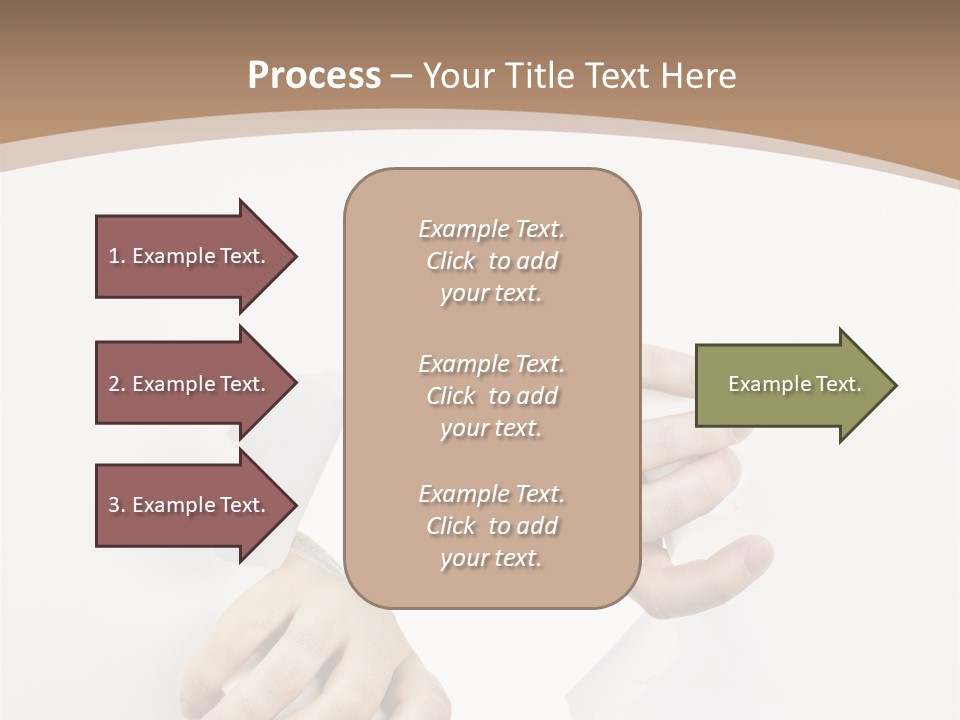 Sheet Background Hands PowerPoint Template