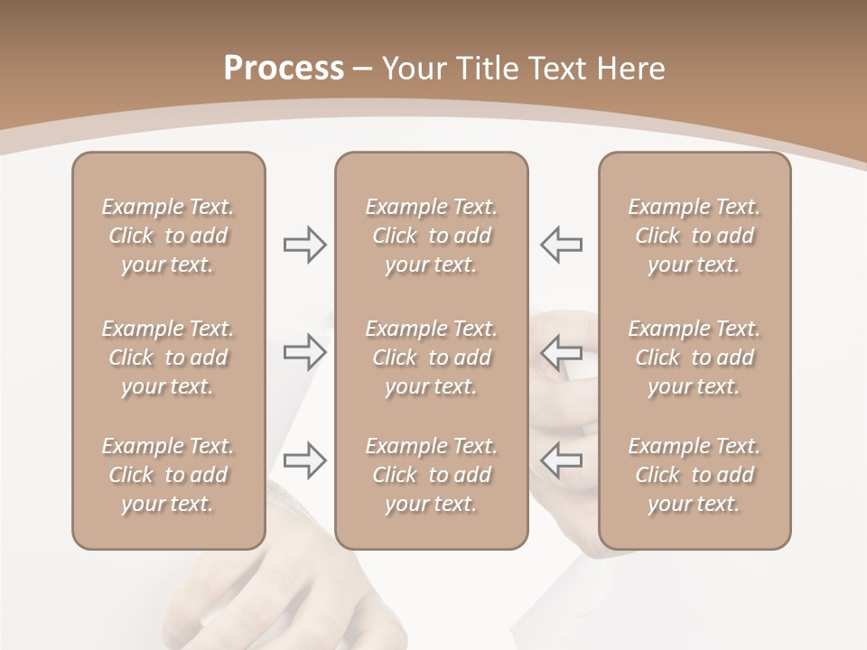 Sheet Background Hands PowerPoint Template