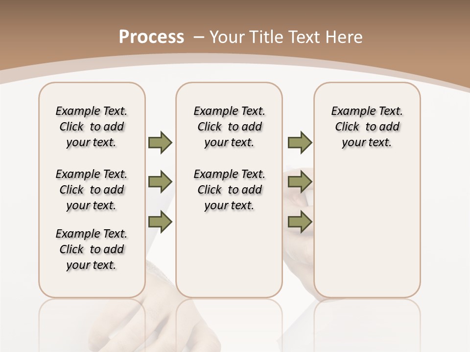 Sheet Background Hands PowerPoint Template