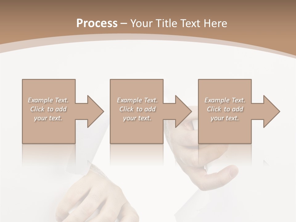 Sheet Background Hands PowerPoint Template