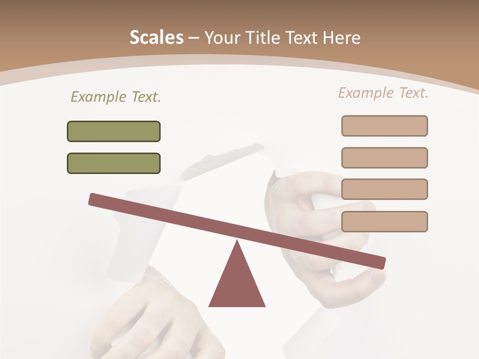 Sheet Background Hands PowerPoint Template
