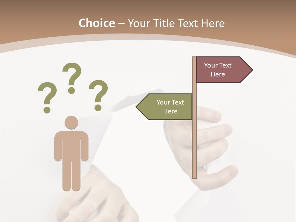 Sheet Background Hands PowerPoint Template