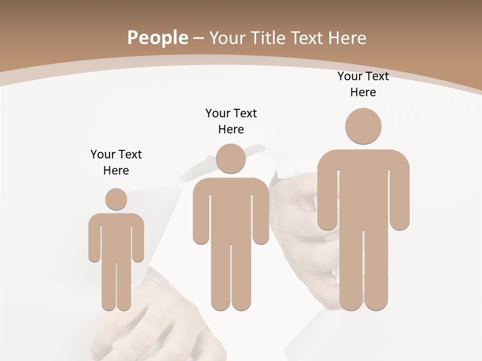 Sheet Background Hands PowerPoint Template