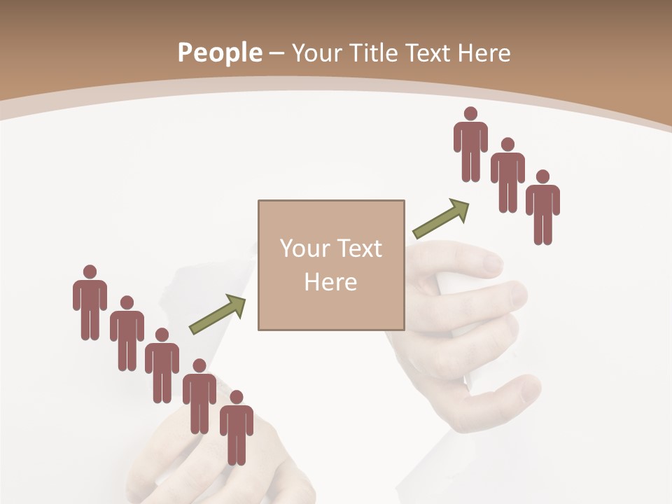 Sheet Background Hands PowerPoint Template