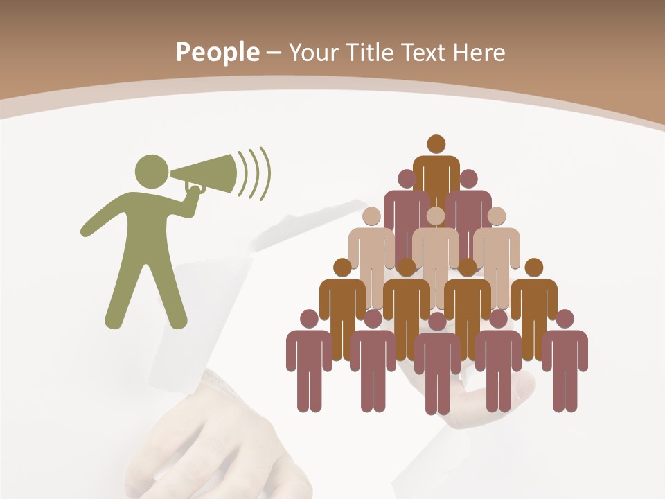 Sheet Background Hands PowerPoint Template