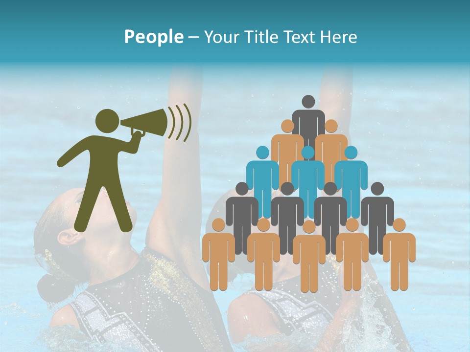 Action Fan Hands PowerPoint Template