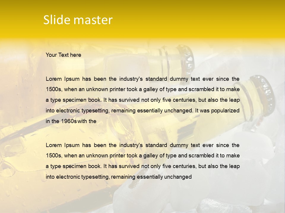 Gold Wheat Cool PowerPoint Template