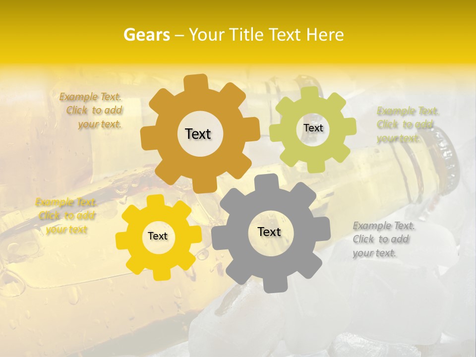 Gold Wheat Cool PowerPoint Template