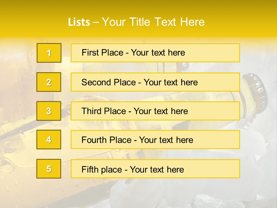 Gold Wheat Cool PowerPoint Template