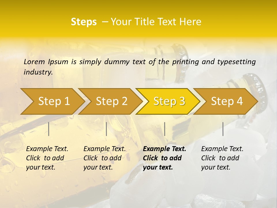 Gold Wheat Cool PowerPoint Template