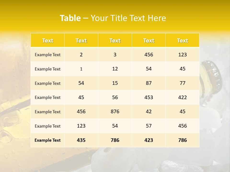 Gold Wheat Cool PowerPoint Template