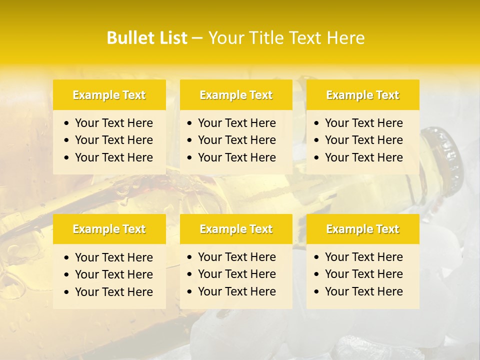 Gold Wheat Cool PowerPoint Template