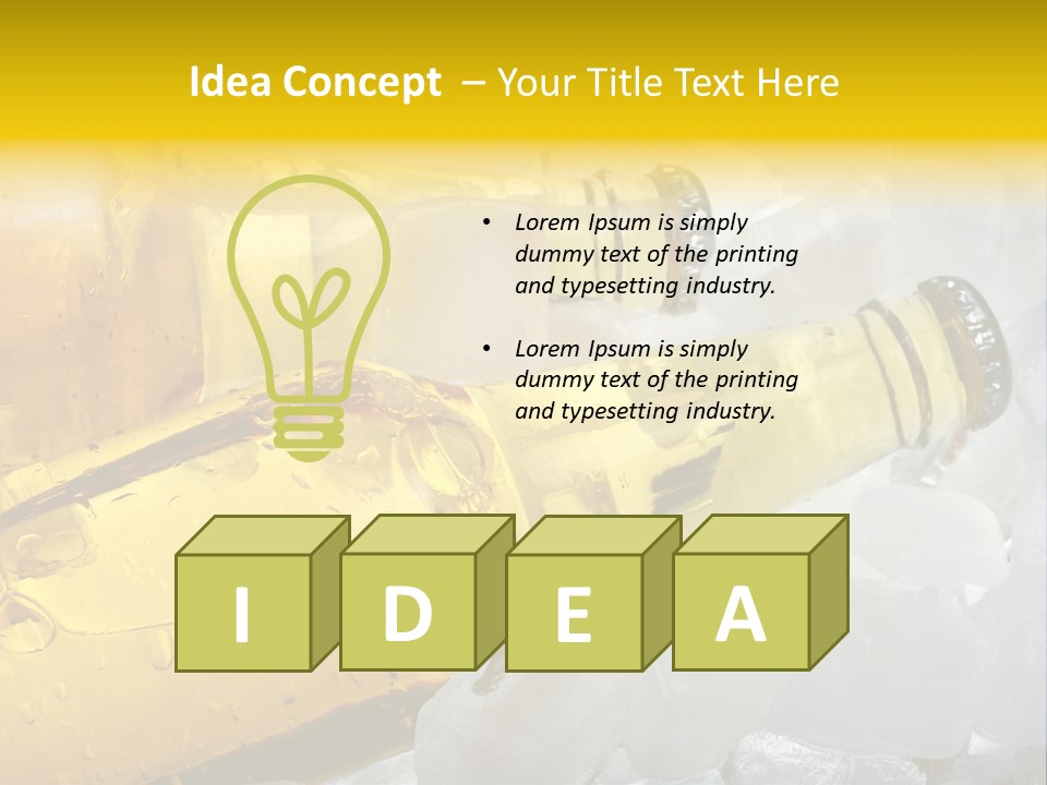 Gold Wheat Cool PowerPoint Template