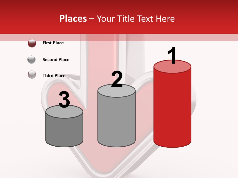 Circle Downward Glo Y PowerPoint Template