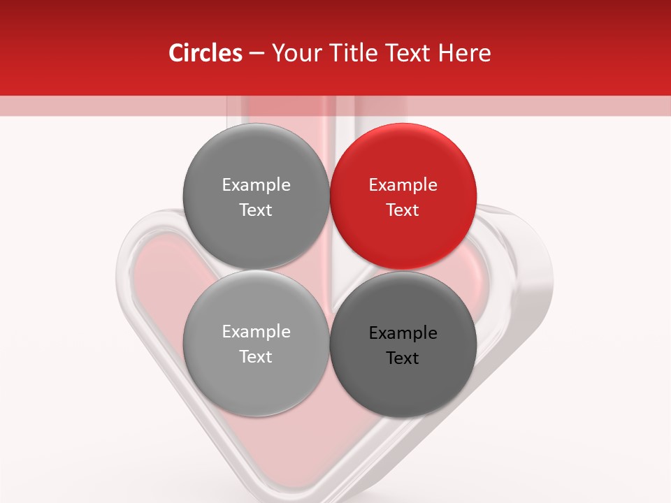 Circle Downward Glo Y PowerPoint Template