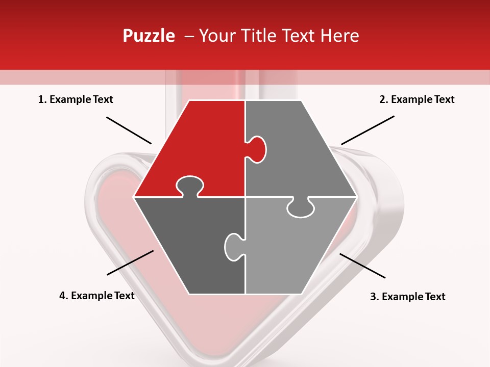 Circle Downward Glo Y PowerPoint Template