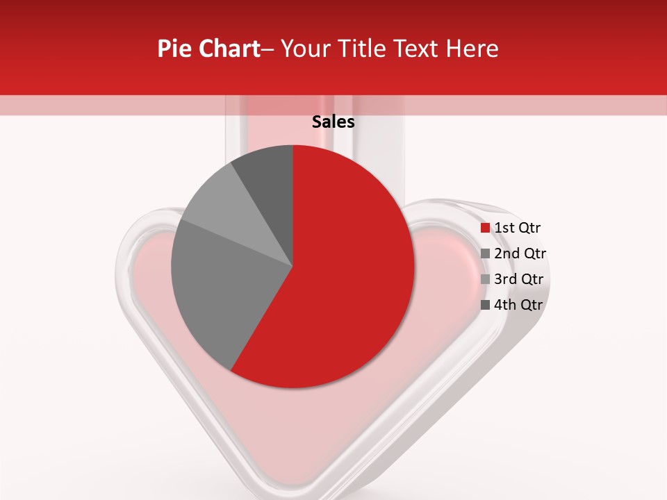 Circle Downward Glo Y PowerPoint Template