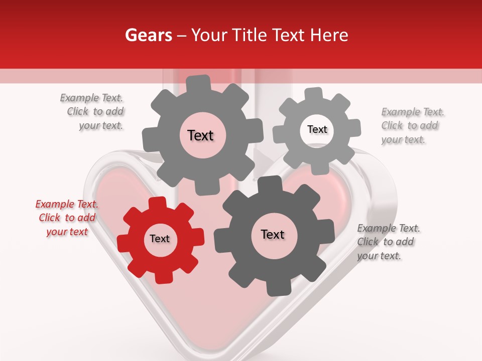 Circle Downward Glo Y PowerPoint Template