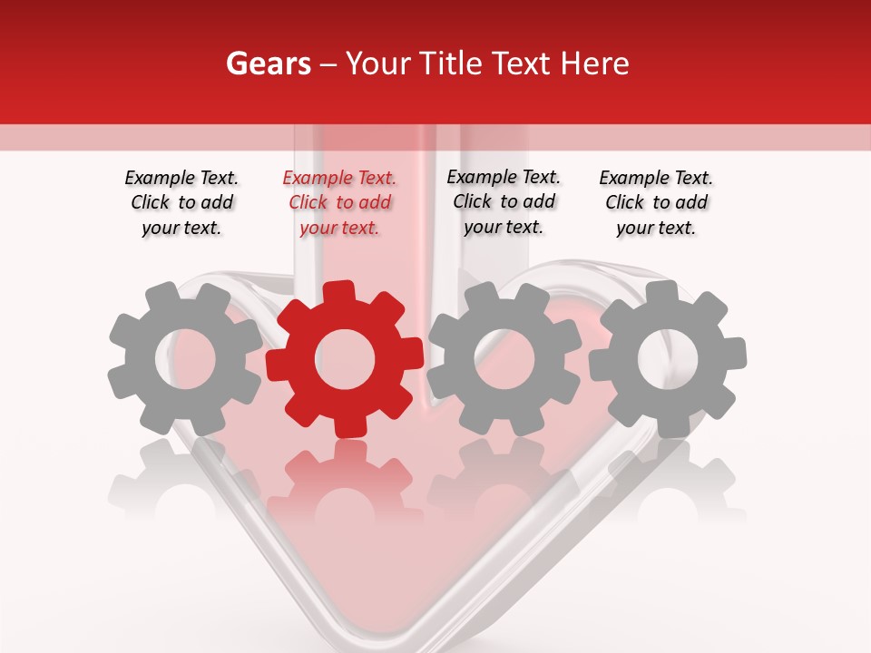 Circle Downward Glo Y PowerPoint Template