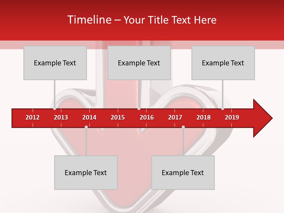 Circle Downward Glo Y PowerPoint Template