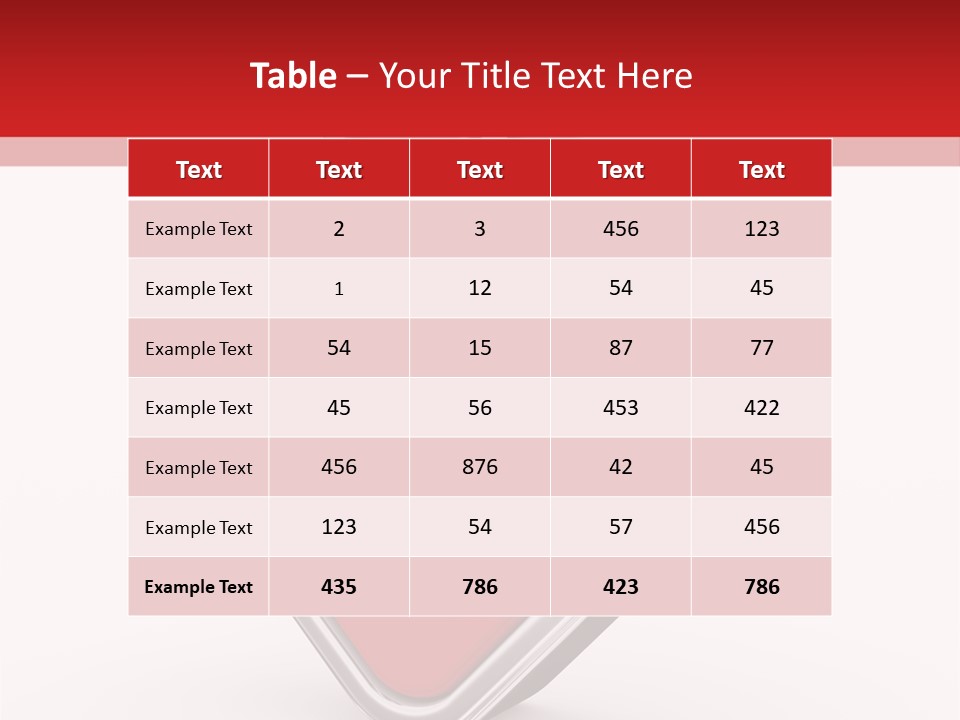 Circle Downward Glo Y PowerPoint Template