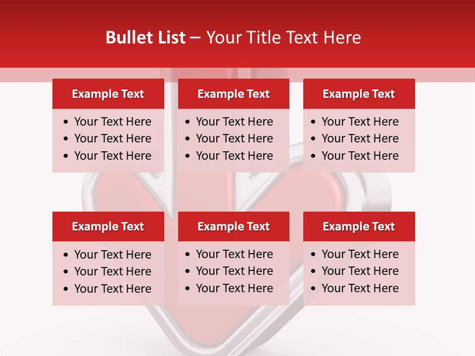 Circle Downward Glo Y PowerPoint Template