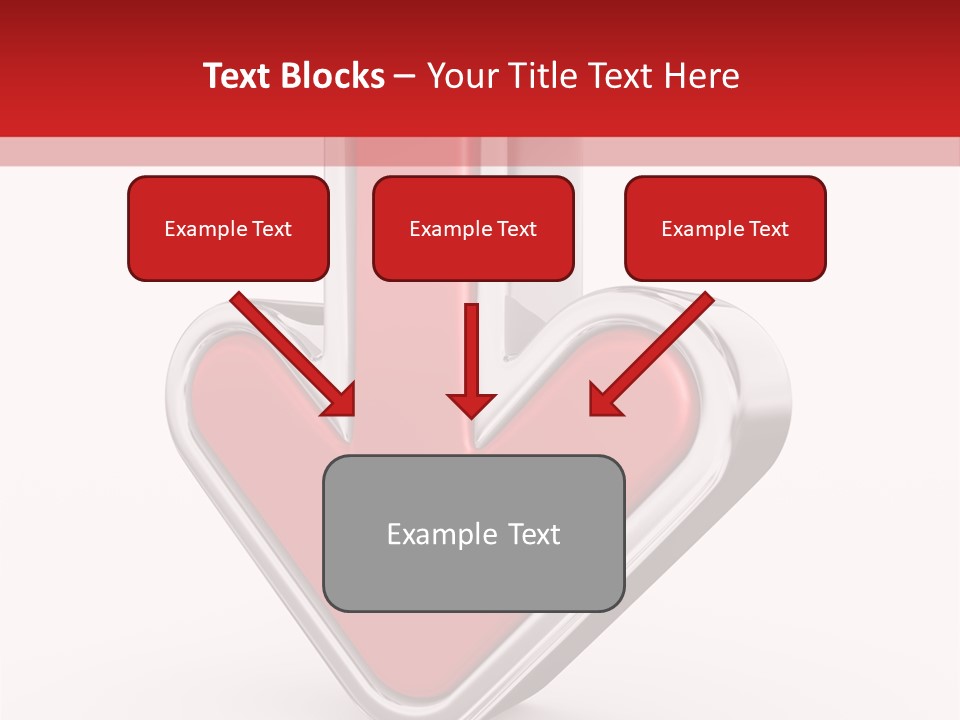 Circle Downward Glo Y PowerPoint Template