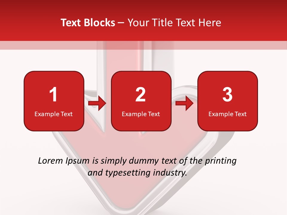 Circle Downward Glo Y PowerPoint Template