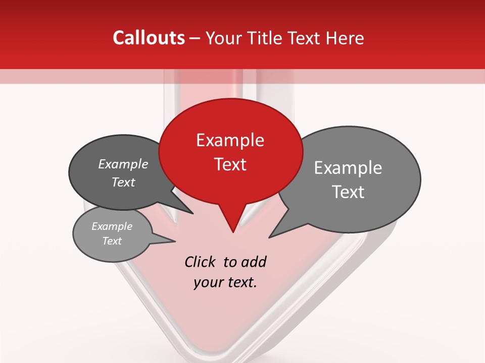 Circle Downward Glo Y PowerPoint Template