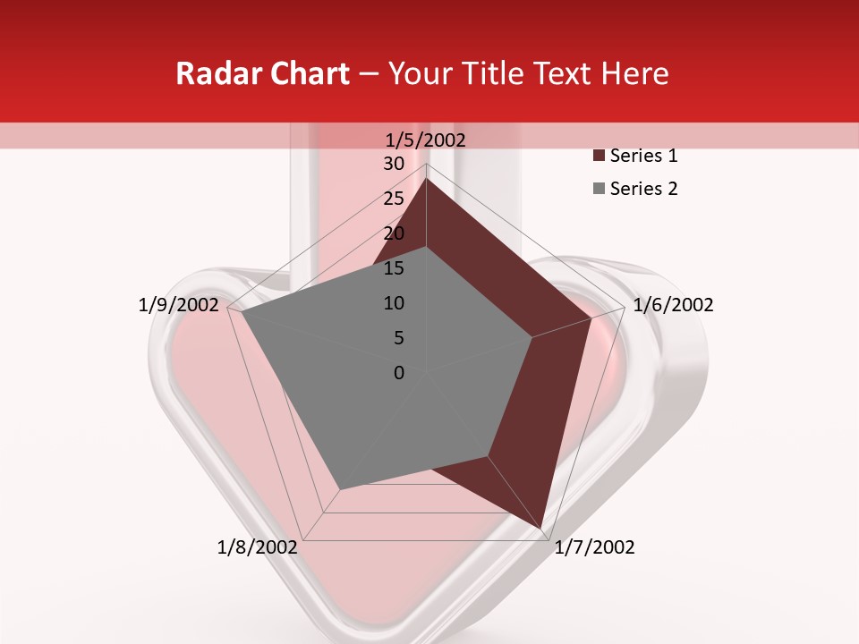 Circle Downward Glo Y PowerPoint Template