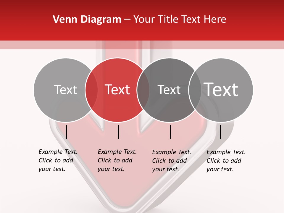 Circle Downward Glo Y PowerPoint Template