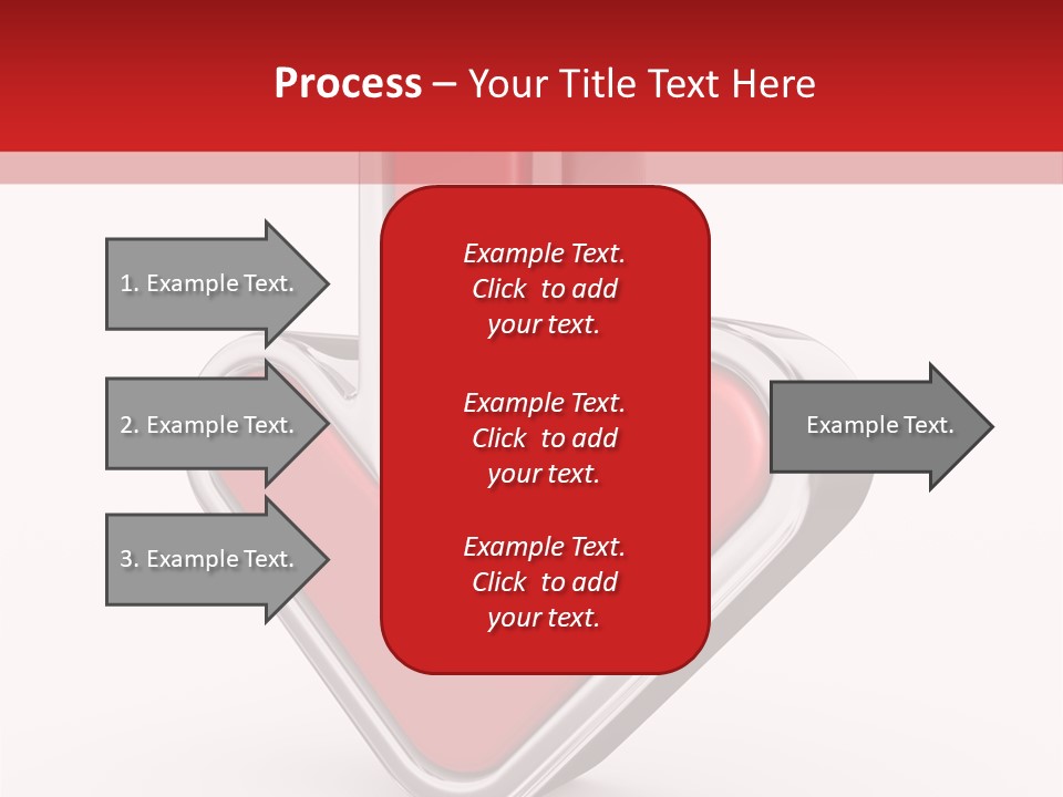 Circle Downward Glo Y PowerPoint Template