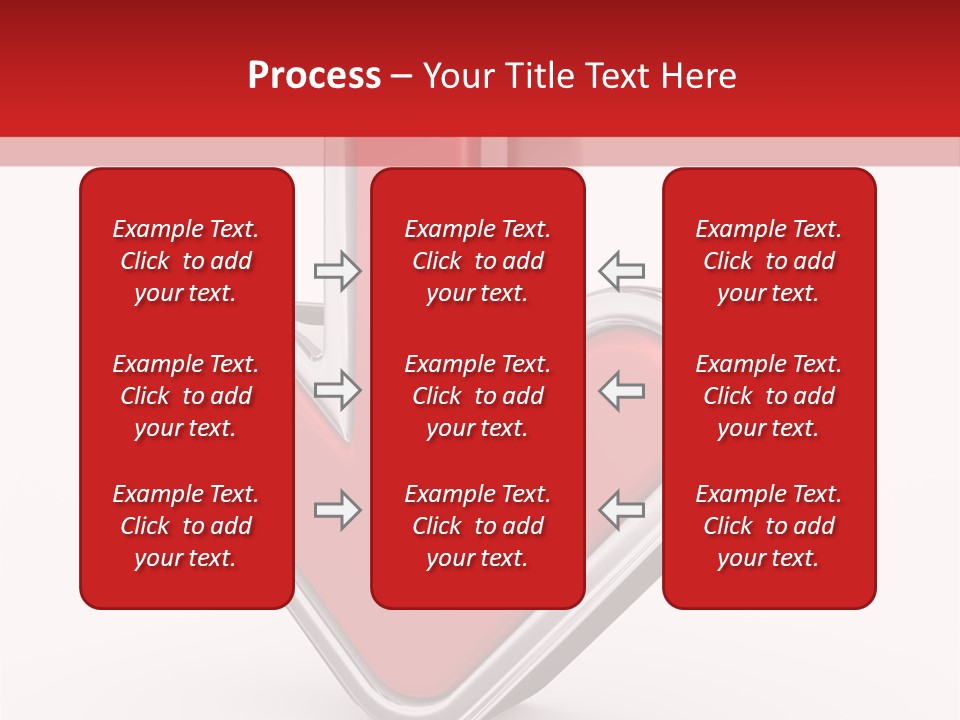 Circle Downward Glo Y PowerPoint Template