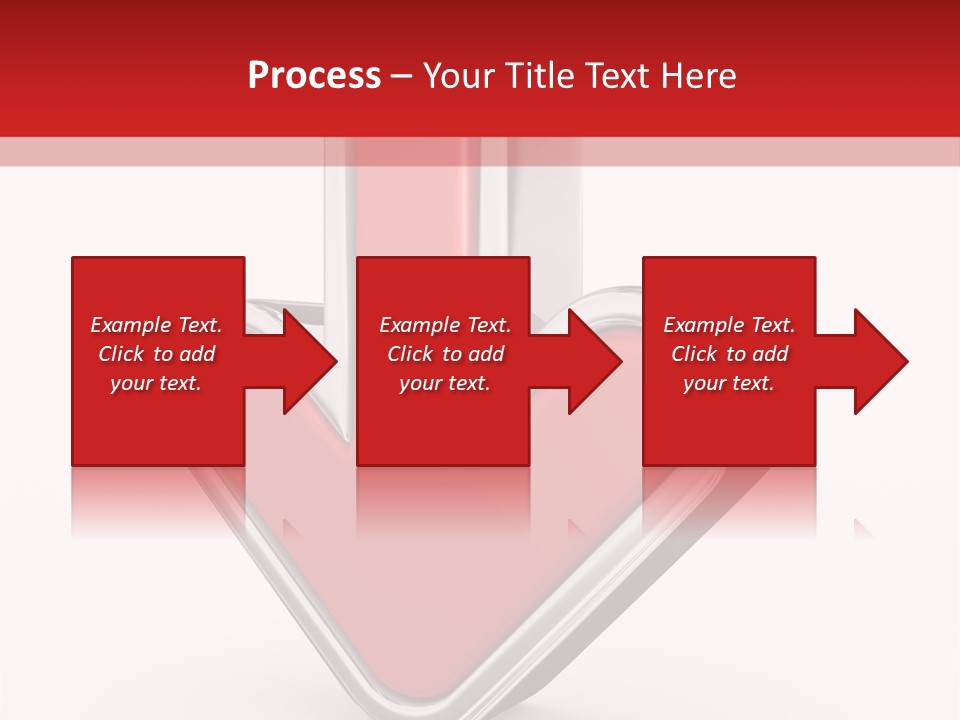 Circle Downward Glo Y PowerPoint Template