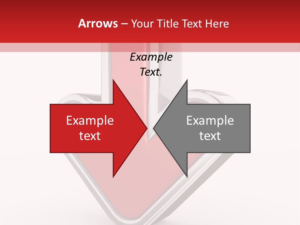 Circle Downward Glo Y PowerPoint Template