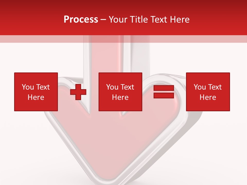 Circle Downward Glo Y PowerPoint Template