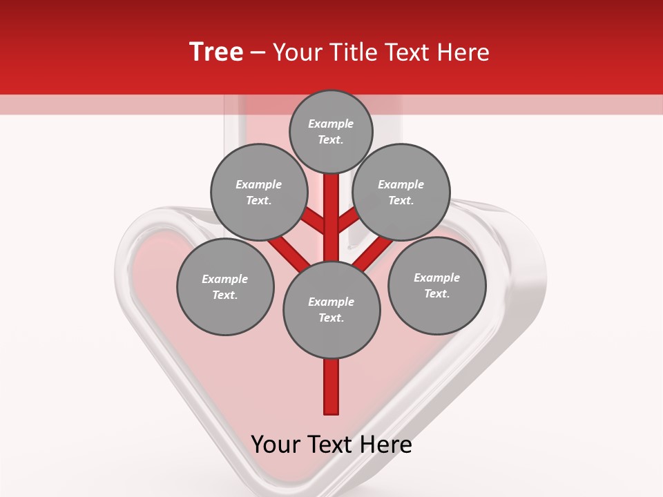 Circle Downward Glo Y PowerPoint Template