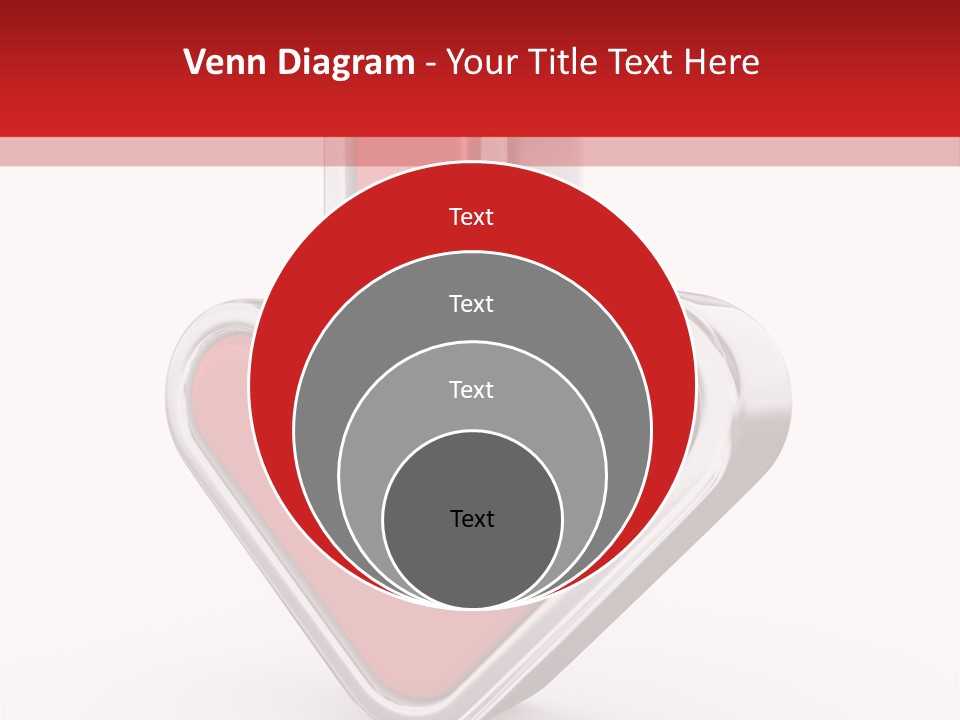 Circle Downward Glo Y PowerPoint Template