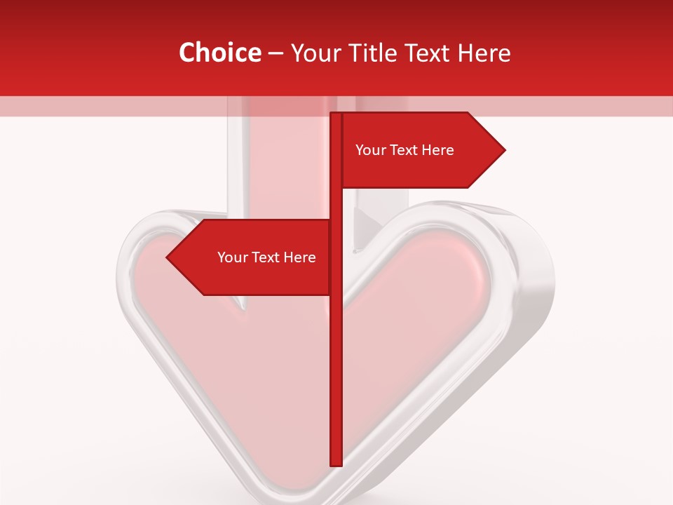 Circle Downward Glo Y PowerPoint Template