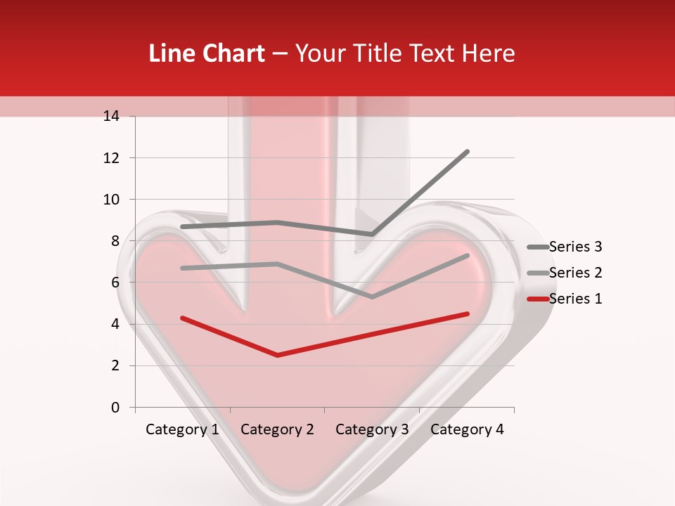 Circle Downward Glo Y PowerPoint Template