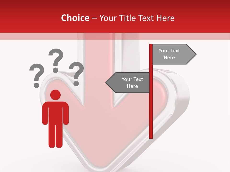 Circle Downward Glo Y PowerPoint Template