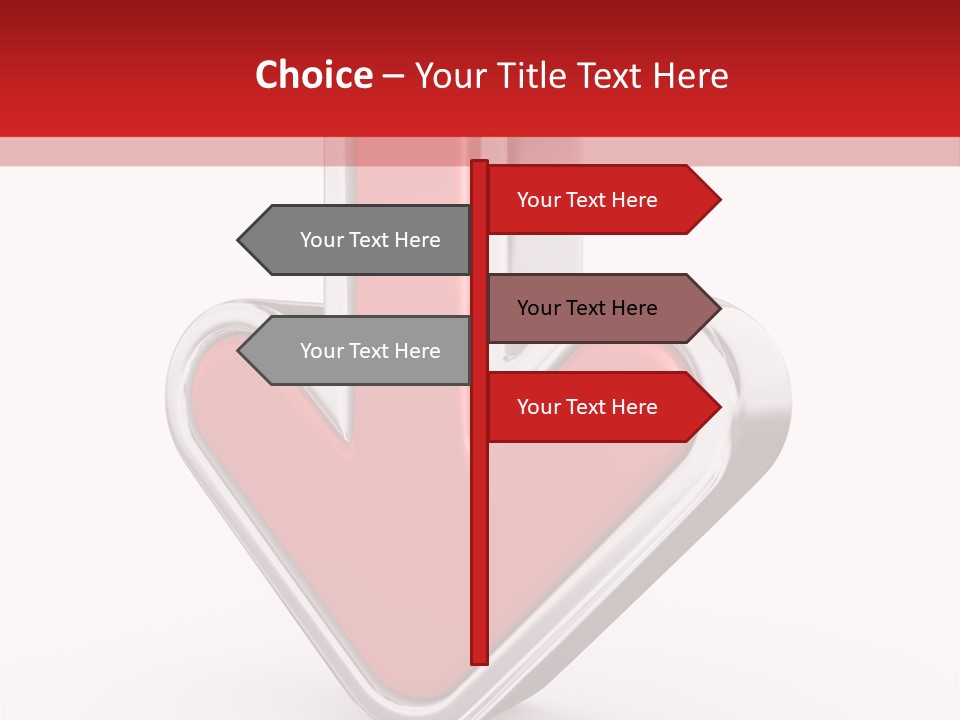 Circle Downward Glo Y PowerPoint Template