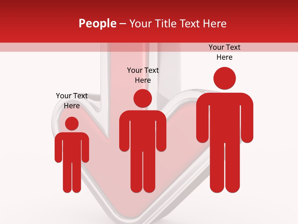 Circle Downward Glo Y PowerPoint Template