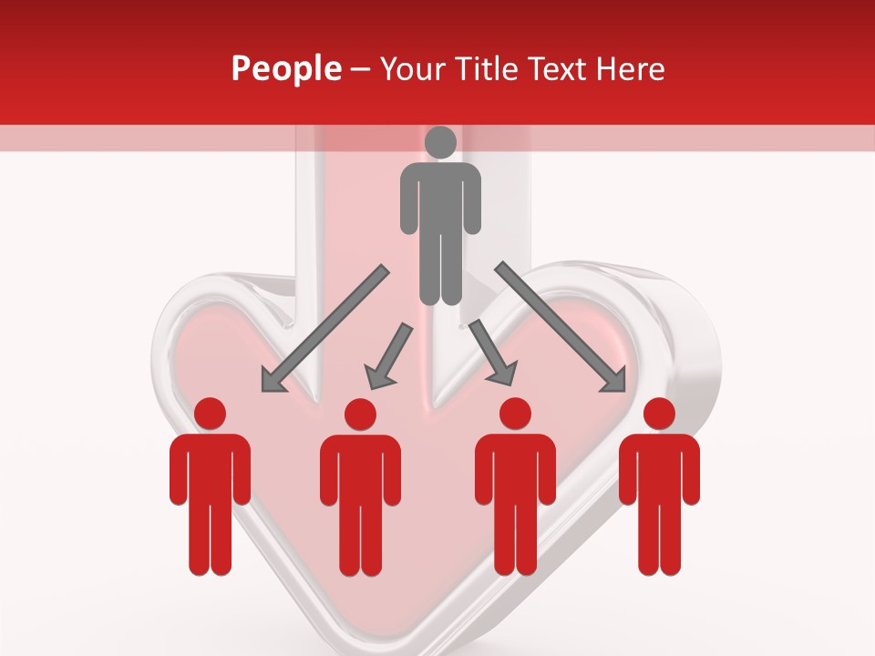 Circle Downward Glo Y PowerPoint Template