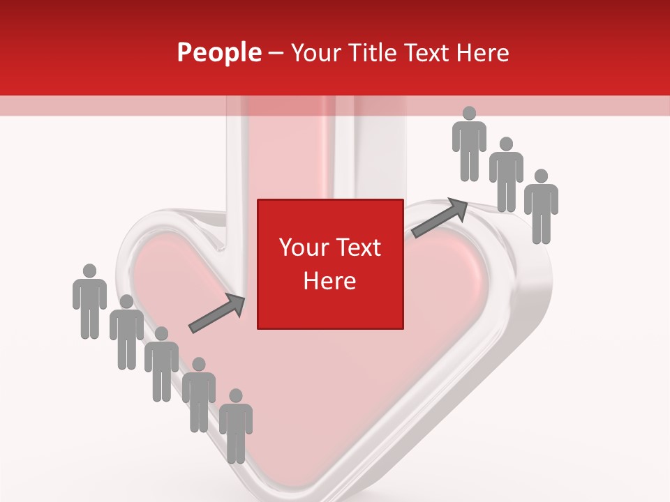 Circle Downward Glo Y PowerPoint Template