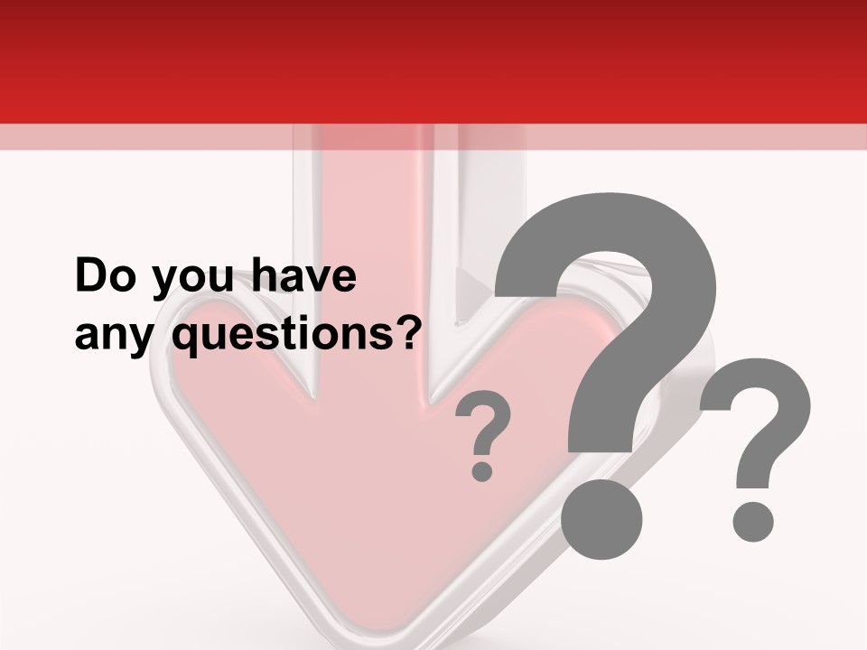 Circle Downward Glo Y PowerPoint Template