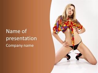 Healthy Style Caucasian PowerPoint Template