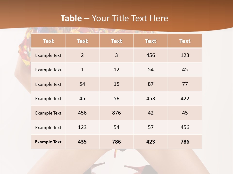 Healthy Style Caucasian PowerPoint Template